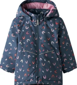 Vinterjakker|Name It Vinterjakke - NmfMaxi - Vintage Indigo/Rainbow