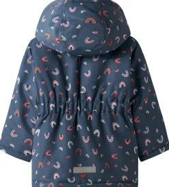 Vinterjakker|Name It Vinterjakke - NmfMaxi - Vintage Indigo/Rainbow