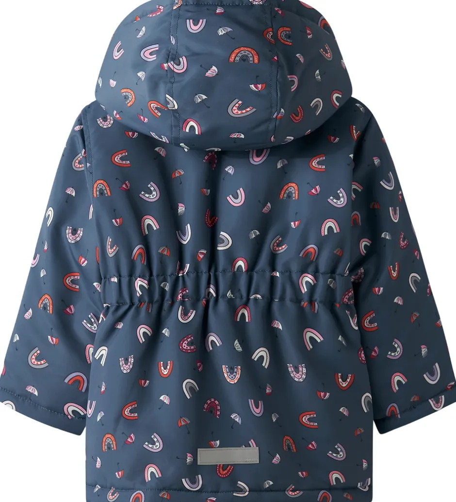 Vinterjakker|Name It Vinterjakke - NmfMaxi - Vintage Indigo/Rainbow