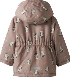 Vinterjakker|Name It Vinterjakke - NmfMaxi - Woodrose/UNICORN