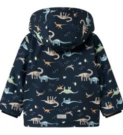 Vinterjakker|Name It Vinterjakke - NmmSnow05 - Dark Sapphire m. Dinoer