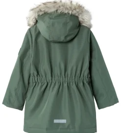 Vinterjakker|Name It Vinterjakke - NOOS - NkfMilla Parka - Agave Green
