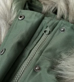 Vinterjakker|Name It Vinterjakke - NOOS - NkfMilla Parka - Agave Green