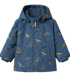 Vinterjakker|Name It Vinterjakke - Noos - NmmMax - Vintage Indigo/Dino Car