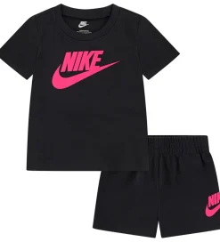 Shorts Og Knickers|Nike Shortssæt - T-shirt/Shorts - Hyper Pink/Black
