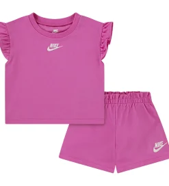 Shorts Og Knickers|Nike Shortssæt - T-shirt/Shorts - Playful Pink