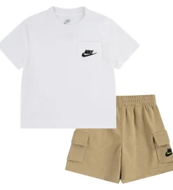 Shorts Og Knickers|Nike Shortssæt - T-shirt/Shorts - Parachute Beige