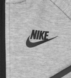 Unisex-Tøj|Cardigans|Nike Sæt - Cardigan/Bukser - Gråmeleret m. Sort