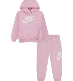 Hættetrøjer|Nike Sweatsæt - Hættetrøje/Sweatpants - Mineral Soft Pink