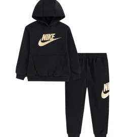 Bluser|Unisex-Tøj|Nike Sweatsæt - Sort/Guld