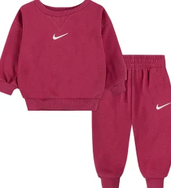 Bukser Og Jeans|Sweatshirts|Nike Sweatsæt m. Knaplukning - Essential - Sweet Beef