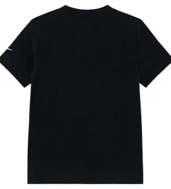 Unisex-Tøj|T-Shirts|Nike T-shirt - Futura evergreen - Black/Metallic Gold