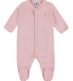 Nattøj|Petit Bateau Natdragt - 2-pak - Hvid/Rosa m. Hjerter/Striber