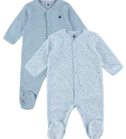 Nattøj|Petit Bateau Natdragt - 2-pak - Blå m. Stjerner/Striber