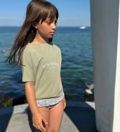 Badetøj|Petit Crabe Badebluse - Luna - UV50+ - Olive