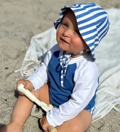 Badetøj|Petit Crabe Badehat - Frey - UV50+ - Vertical Stripes