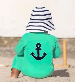 Badetøj|Petit Crabe Badeheldragt - Lou - UV50+ - Parrot m. Anker