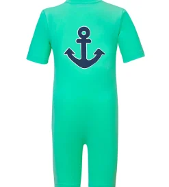 Badetøj|Petit Crabe Badeheldragt - Noe - UV50+ - Parrot m. Anker