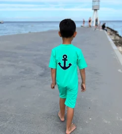 Badetøj|Petit Crabe Badeheldragt - Noe - UV50+ - Parrot m. Anker