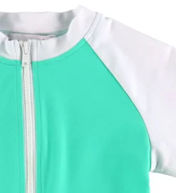 Badetøj|Petit Crabe Badeheldragt - Multicolor - UV50+ - Parrot/White