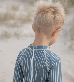 Badetøj|Petit Piao Badeheldragt - Blue Mirage/Off White