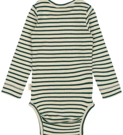Bodyer|Petit Piao Body l/æ - Rib - Modal - Dark Sea/Off White