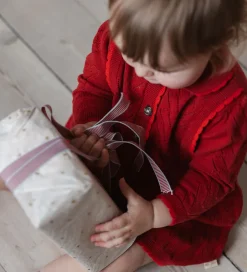 Kjoler|Petit Piao Kjole - Hulmønster - Strik - PPDaimi - Biking Red