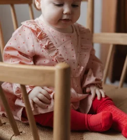 Kjoler|Petit Piao Kjole - Pink Heart m. Flæser