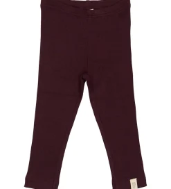 Leggings|Petit Piao Leggings - Rib - Modal - Dark Grape