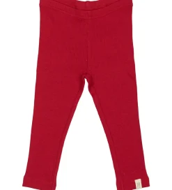 Leggings|Petit Piao Leggings - Rib - Modal - Jet Red
