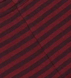 Leggings|Petit Piao Leggings - Rib - Modal - Dark Grape/Biking Red