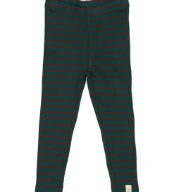 Leggings|Petit Piao Leggings - Rib - Modal - Dark Sea/Coffe Bean