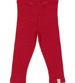 Leggings|Petit Piao Leggings - Rib - Modal - Jet Red/Biking Red