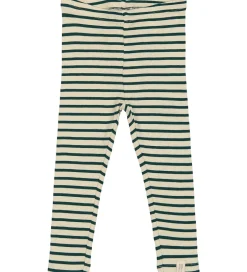 Leggings|Petit Piao Leggings - Rib - Modal - Dark Sea/Off White