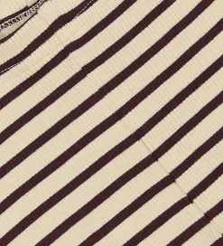 Leggings|Petit Piao Leggings - Rib - Modal - Dark Grape/Off White