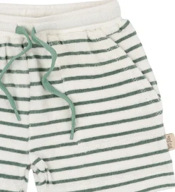Shorts Og Knickers|Petit Piao Sweatshorts - Frotté - Pocket - Off white/green