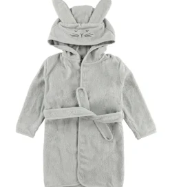 Badekåber|Pippi Baby Badekåbe - Grå m. Kanin
