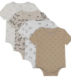 Bodyer|Basis|Pippi Baby Bodyer k/æ - 4-pak - Rainy Day