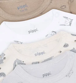 Basis|Bodyer|Pippi Baby Bodyer l/æ - 4-pak - Rainy Day