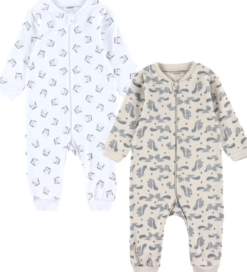 Basis|Heldragter|Pippi Baby Heldragter - Natdragter - 2-pak - Rainy Day