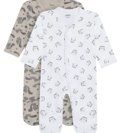 Basis|Pippi Baby Natdragter m. Fødder - 2-pak - Rainy Day