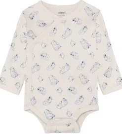 Bodyer|Basis|Pippi Baby Slå-om Bodyer l/æ - 4-pak - Flint Stone