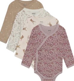 Bodyer|Basis|Pippi Baby Slå-om Bodyer l/æ - 4-pak - Violet Ice