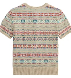 Striktrøjer|Polo Ralph Lauren Cardigan - Bomuld/Uld - Beige/Multifarvet