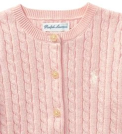 Striktrøjer|Polo Ralph Lauren Cardigan - Strik - Core Replen - Rosa