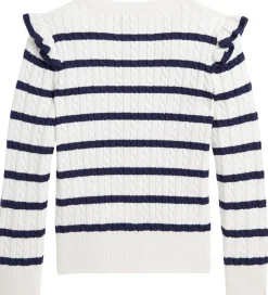 Striktrøjer|Polo Ralph Lauren Cardigan - Strik - Deckwash White/Newport Navy