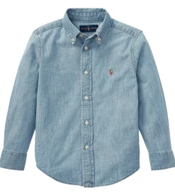 Skjorter|Konfirmationstøj|Polo Ralph Lauren Denimskjorte - Blå