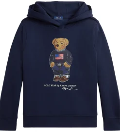 Drengetøj|Hættetrøjer|Polo Ralph Lauren Hættetrøje - Core Bear - Cruise Navy