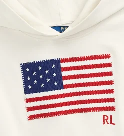 Hættetrøjer|Polo Ralph Lauren Hættetrøje - Hvid m. Flag