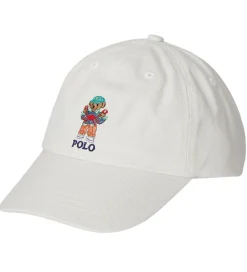 Kasketter|Polo Ralph Lauren Kasket - Sport - Hvid m. Bamse